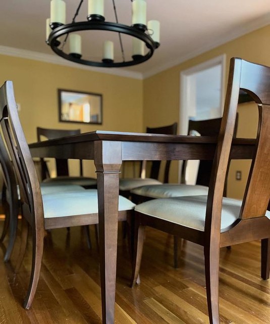 Andie Dining Table: Marquetry-Patterned Top | Ethan Allen