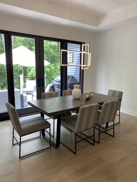 期間限定の為お値下げ☆モビリグランデ&ETHAN ALLEN テーブル&チェア Hoyt Wood and Metal Midcentury-Modern Dining Table | Ethan Allen