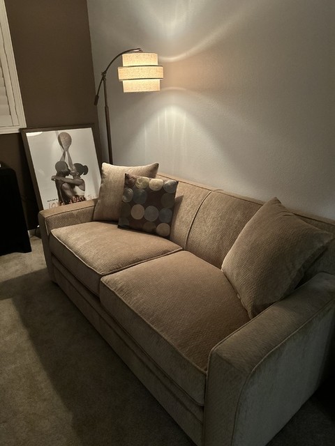FLANNEL SOFA STRAND 3P ウォルナット ハイバック Anaheim Sleeper Sofa