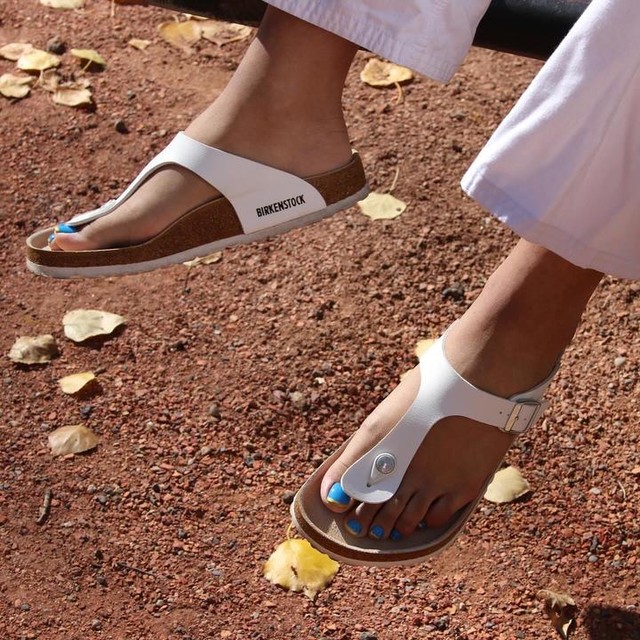 Gizeh Birko-Flor in Color Graceful Pearl White BIRKENSTOCK Canada