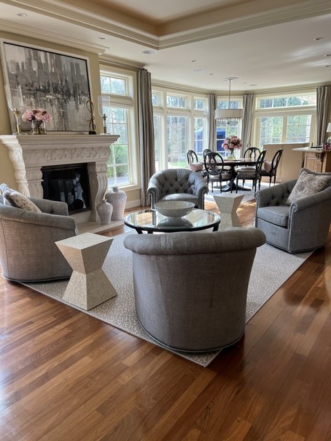 Zoe Eight-Light Nickel Chandelier | CHANDELIERS | Ethan Allen