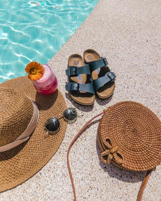 Arizona / アリゾナ」（ナチュラルレザー、ブルー）| BIRKENSTOCK（日本）