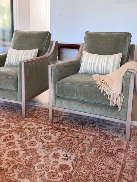 Halton Fabric Occasional Chair—Exposed Wood Frame | Ethan Allen