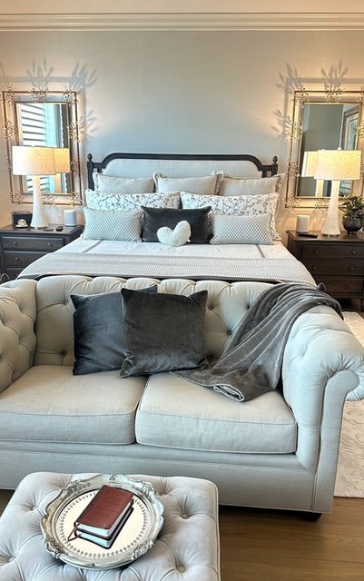 Clara Rectangular Mirror with Crystals: Brass Finish | Ethan Allen