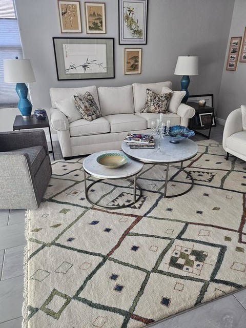 Azilal Moroccan-Style Rug—Hand-Knotted Diamond Rug | Ethan Allen